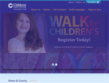 Tablet Screenshot of givetochildrens.org